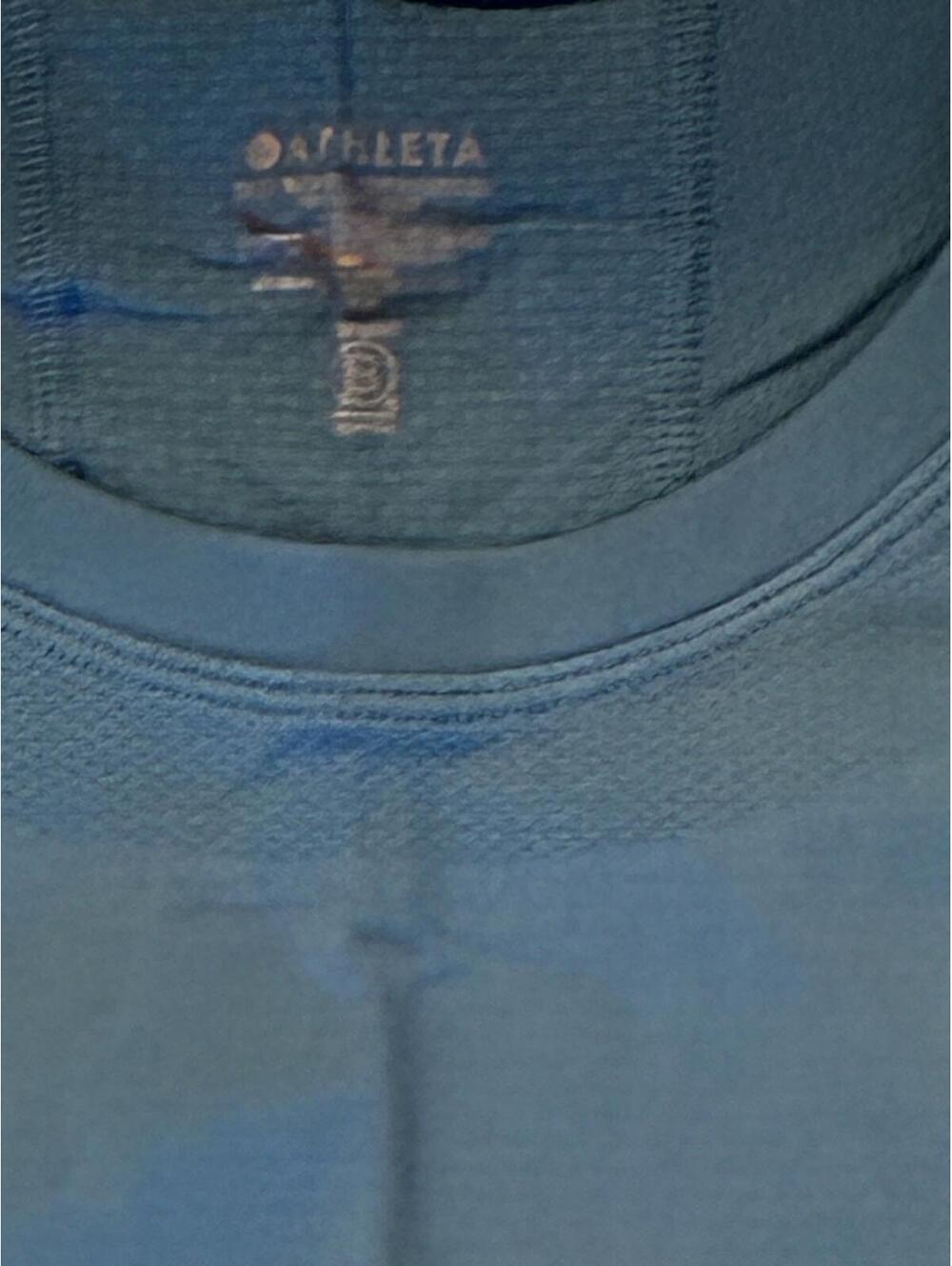 Brand New with Tags Athleta Women's Momentum Tee Shirt Size Medium Blue DKST - Picture 6 of 7
